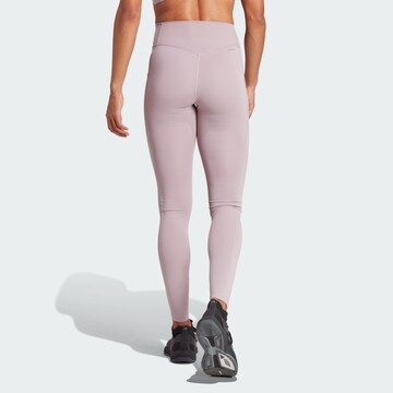 ADIDAS PERFORMANCE Skinny Sporthose in Lila