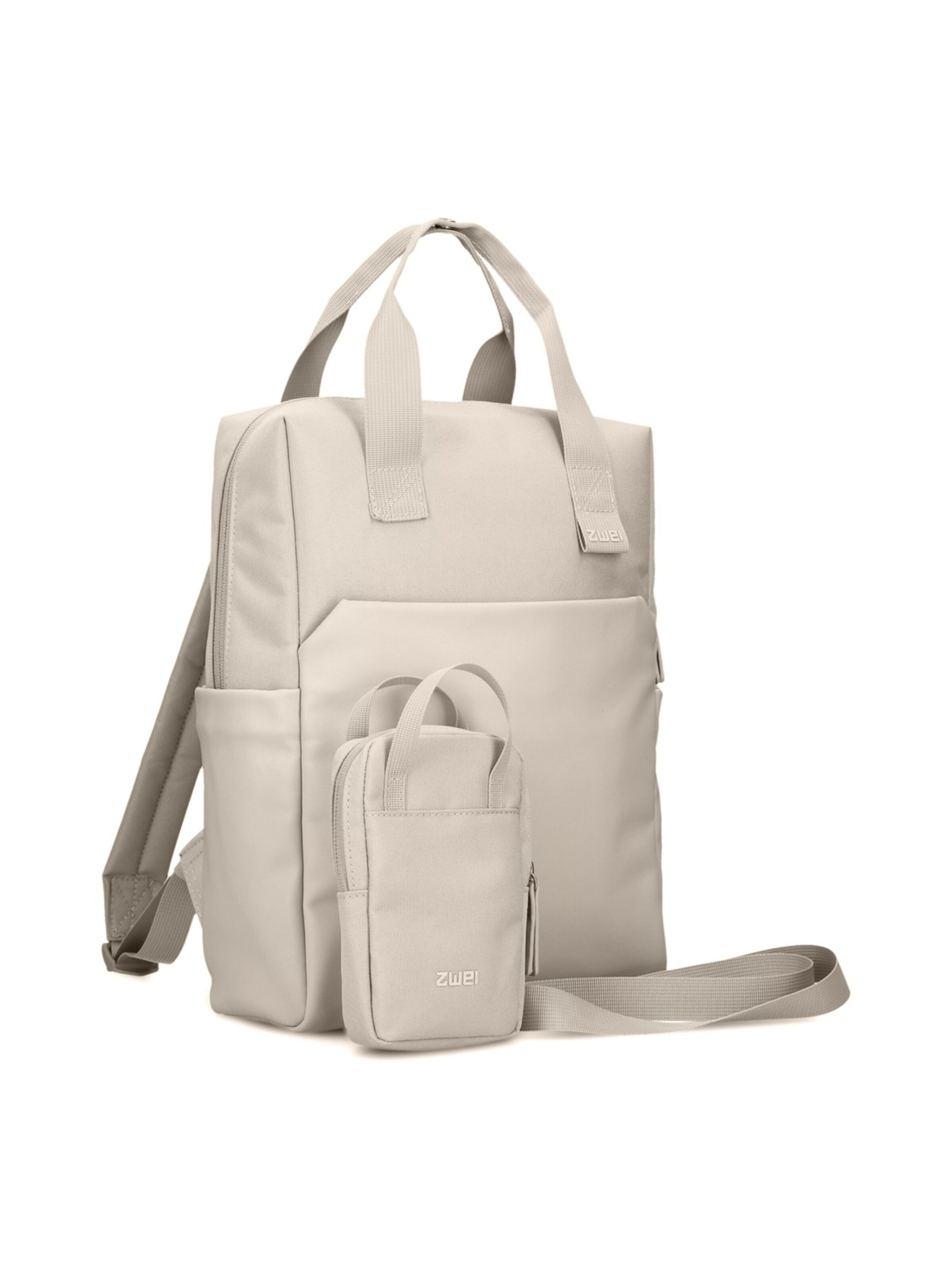 ZWEI Rucksack 'LOU LUR130'‌‌‌‌‌‌ in Beige: Vorderseite