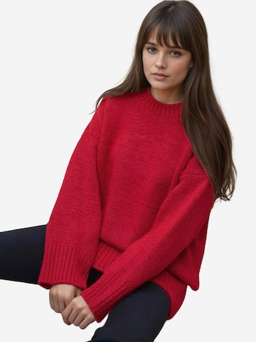Pull-over oversize Hiccup en rouge