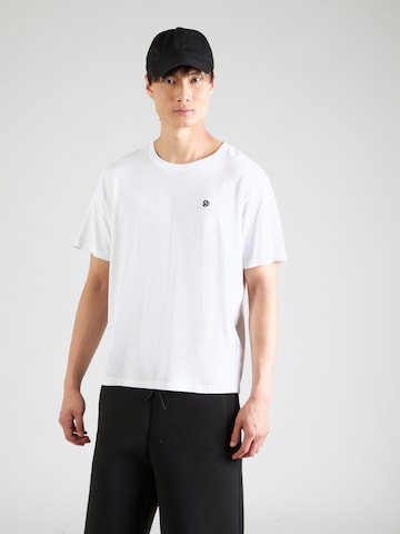 T-Shirt 'ESSENTIALS' Superdry en blanc : devant