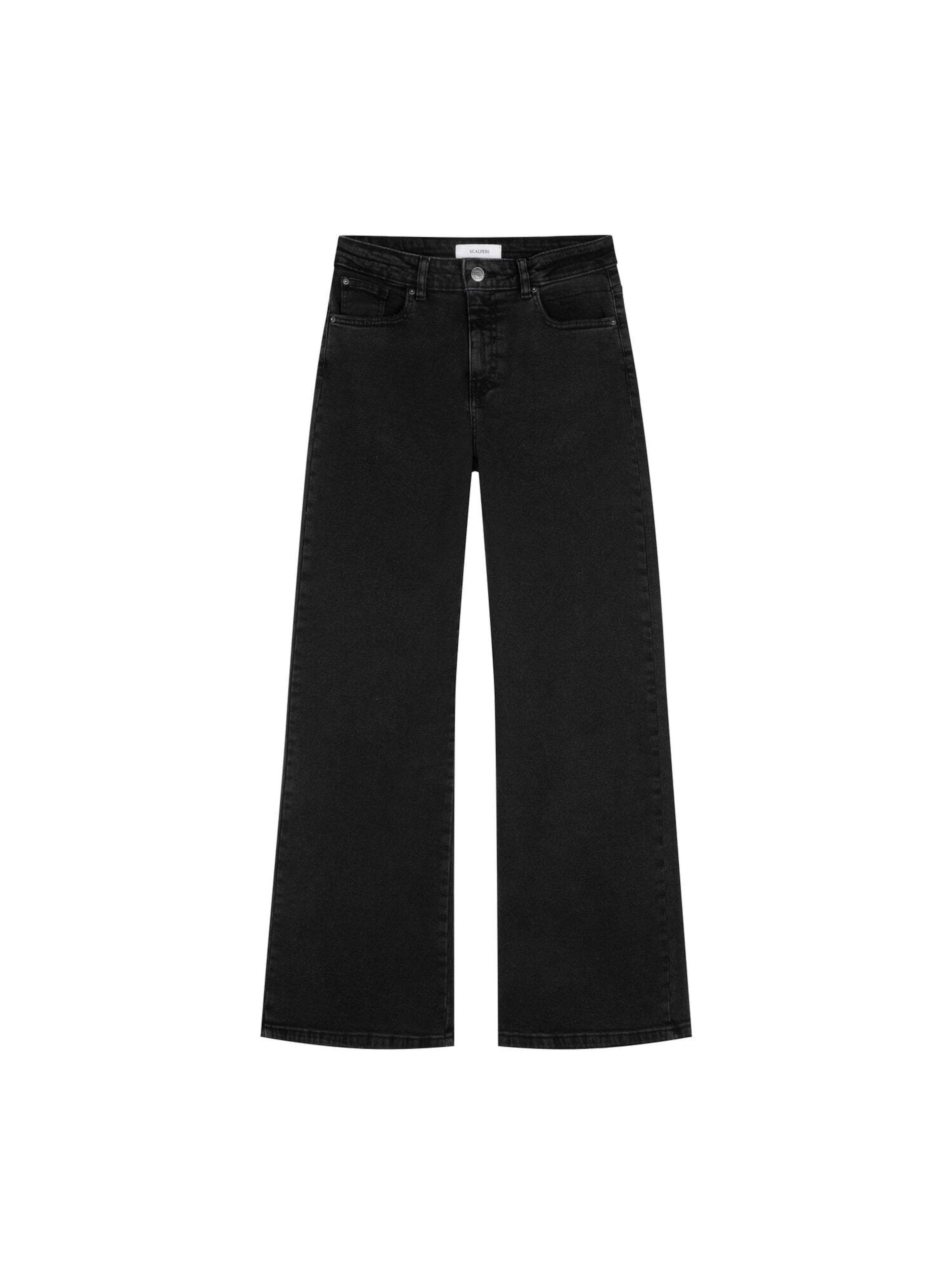 Scalpers Regularen Kavbojke ' ' | črna barva: sprednja stran