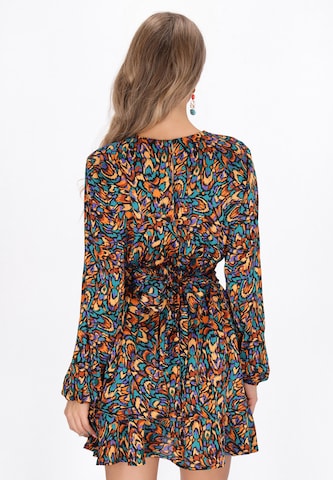 Robe IZIA en mélange de couleurs