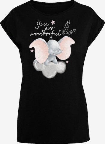 F4NT4STIC T-Shirt 'Disney Dumbo' in Schwarz: predná strana