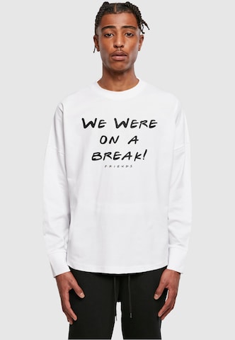 ABSOLUTE CULT Shirt 'Friends - We Were On A Break' in White: front