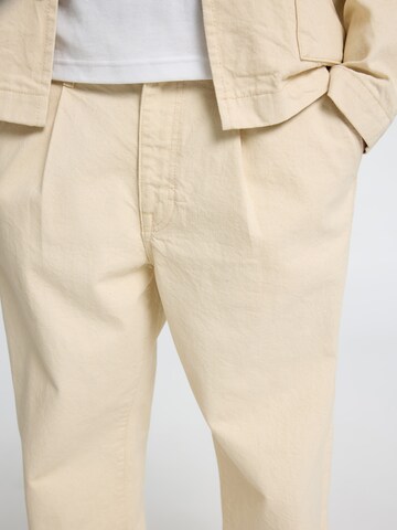 Loosefit Jeans con pieghe 'SLH220 Kobe'' di SELECTED HOMME in beige