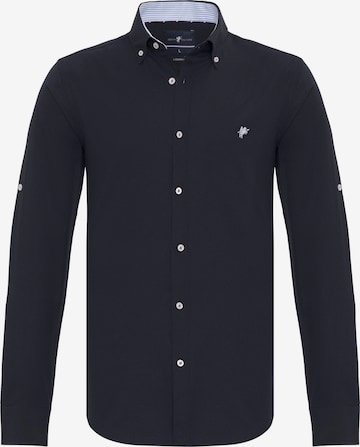 DENIM CULTURE Button Up Shirt 'ERLING' in Black: front