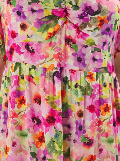 Trendyol Curve Kleid in grün / lila / orange / pink, Produktansicht