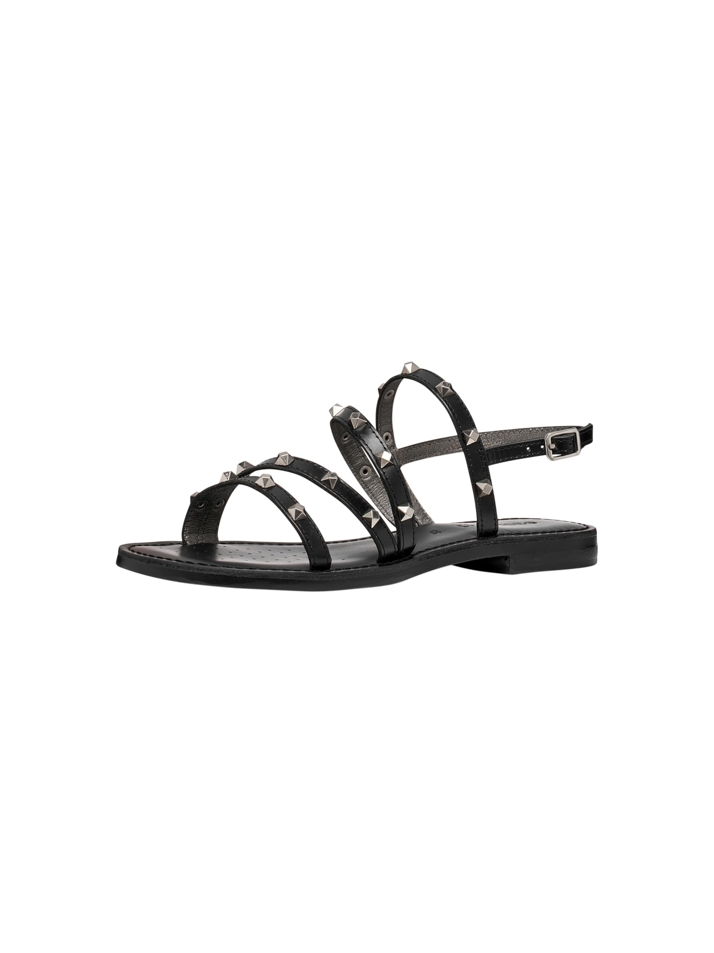 GEOX Sandale 'Ledersandalen Maddalusia'‌‌‌ in Schwarz: Vorderseite
