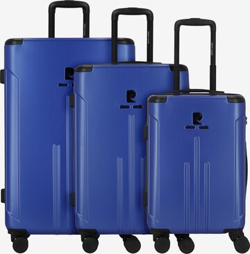 PIERRE CARDIN Suitcase Set in Blue: front