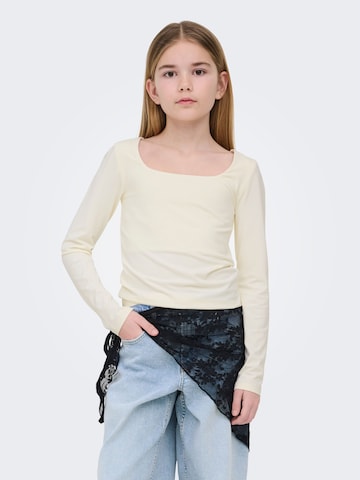 ONLY GIRLS Футболка 'KOGEa' в Белый: спереди