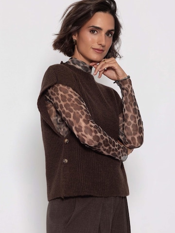 SASSYCLASSY Strickweste‌‌‌‌‌‌ in Braun