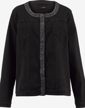 MIAMODA Between-Season Jacket in Black: front