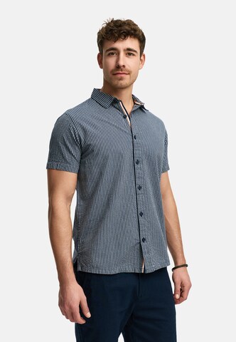 INDICODE JEANS Regular fit Overhemd 'Maribo' in Blauw