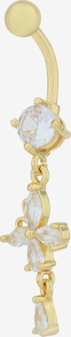 Akzent Piercingschmuck 'Zirkonia' in Gold: Vorderseite