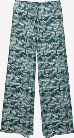 Pull&Bear Wide Leg Housut värissä sininen: etupuoli