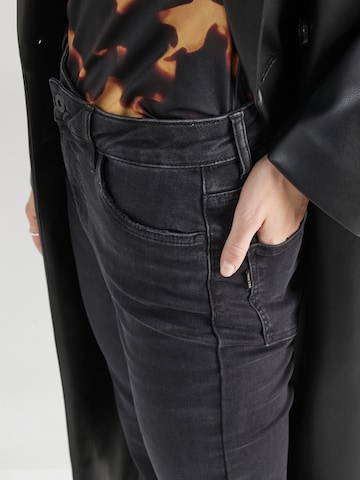 PULZ Jeans Flared Jeans 'BECCA' in Black