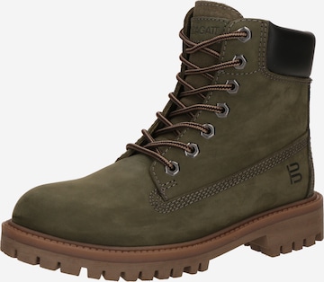 TT. BAGATT Stövlett med snörning i grön: framsida