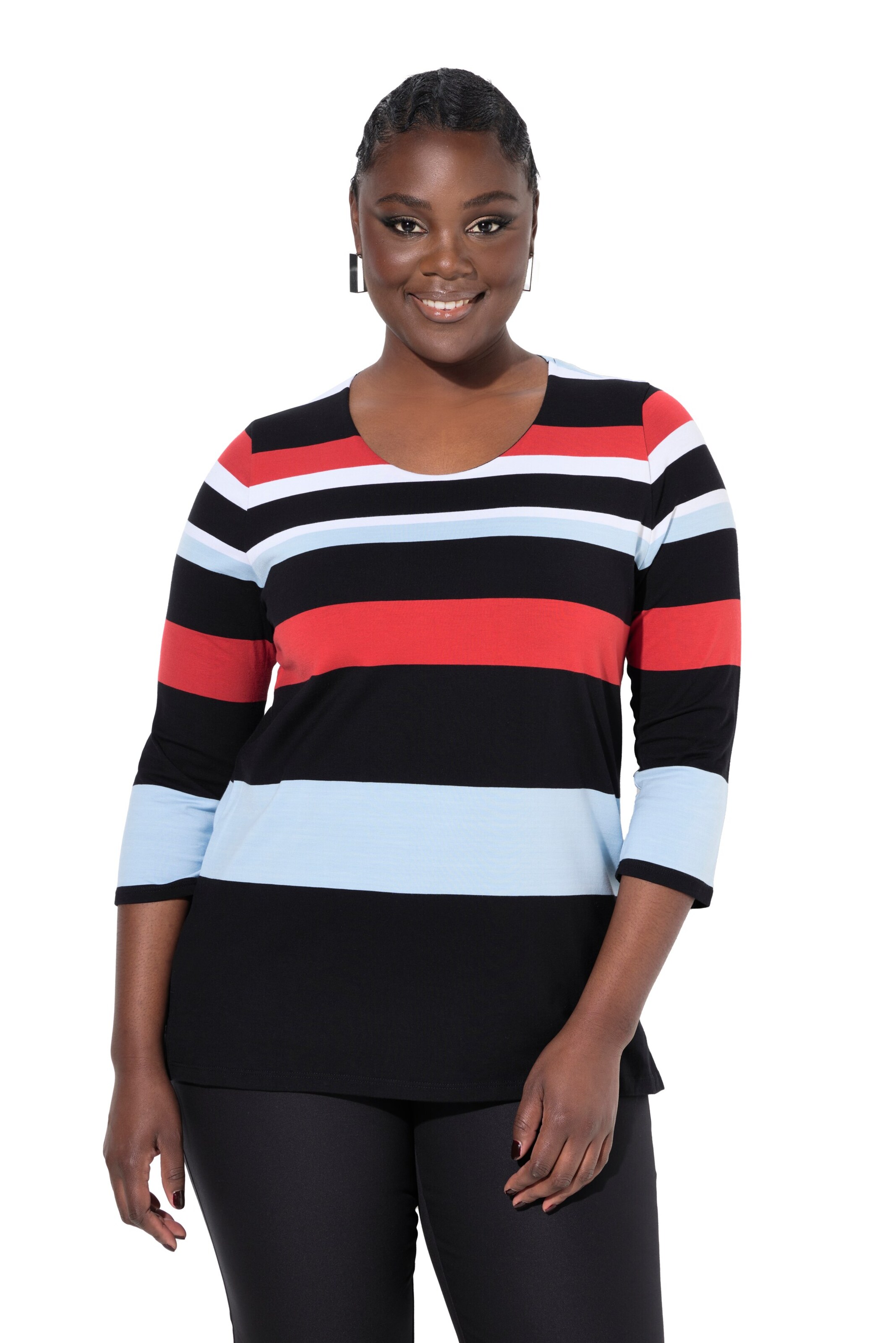 Ulla Popken Shirt in Gemengde kleuren: voorkant