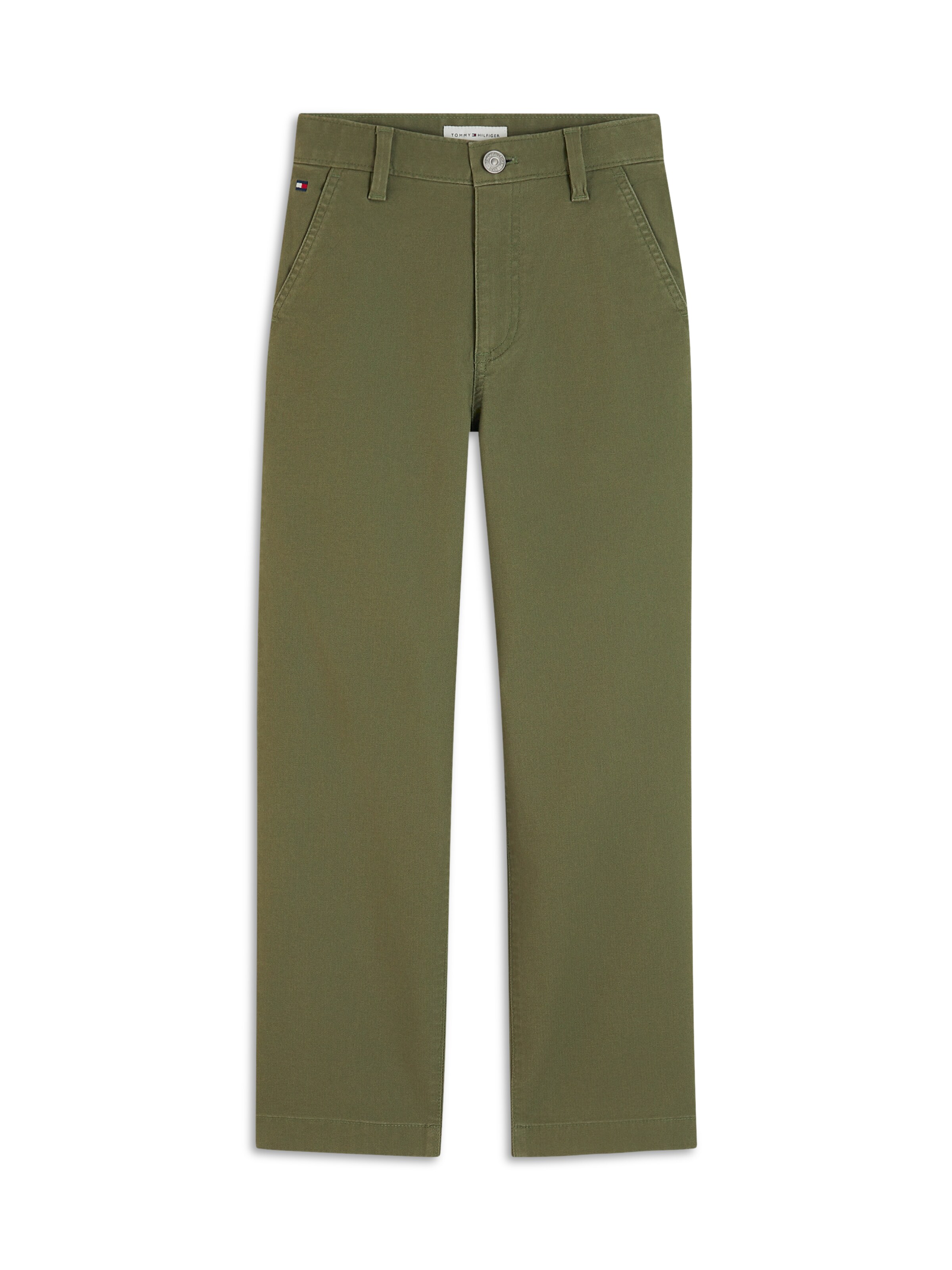 Largi Pantaloni de la TOMMY HILFIGER pe verde: față