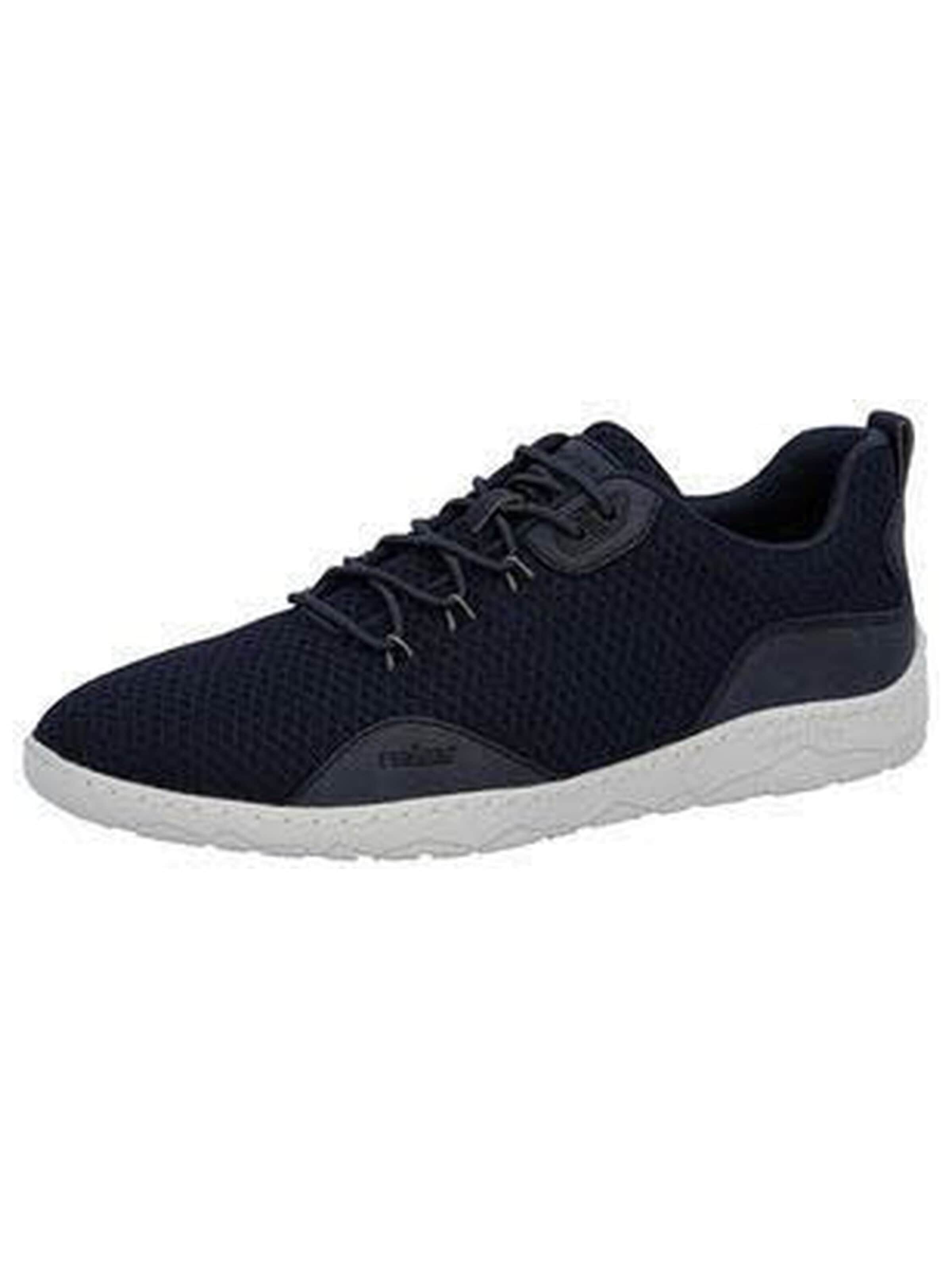 Rieker Huisschoen 'Slipper Herren 08350-14 Echtleder in blau' in Blauw: voorkant