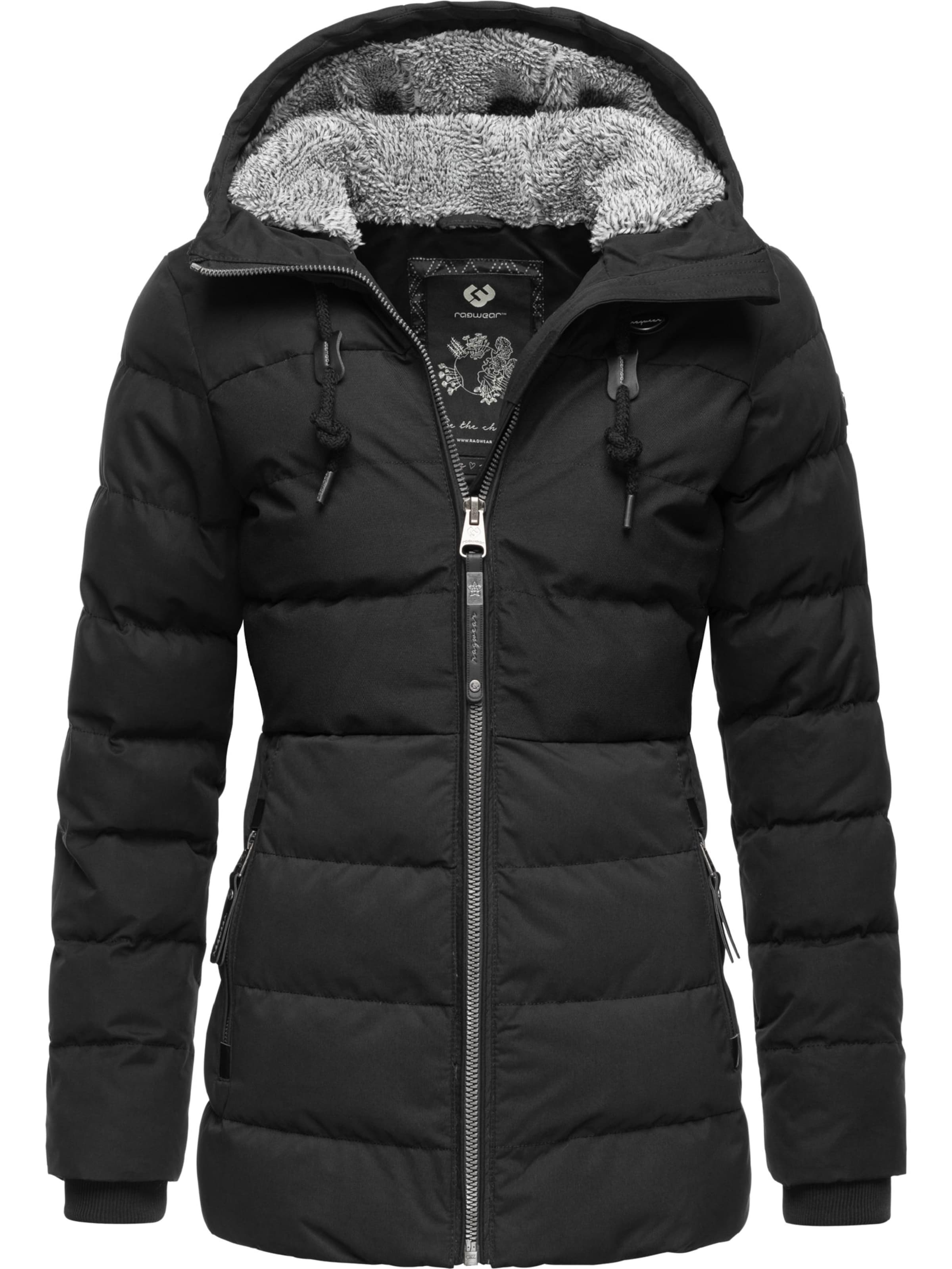 Ragwear Zimska jakna 'Quantic' | črna barva: sprednja stran