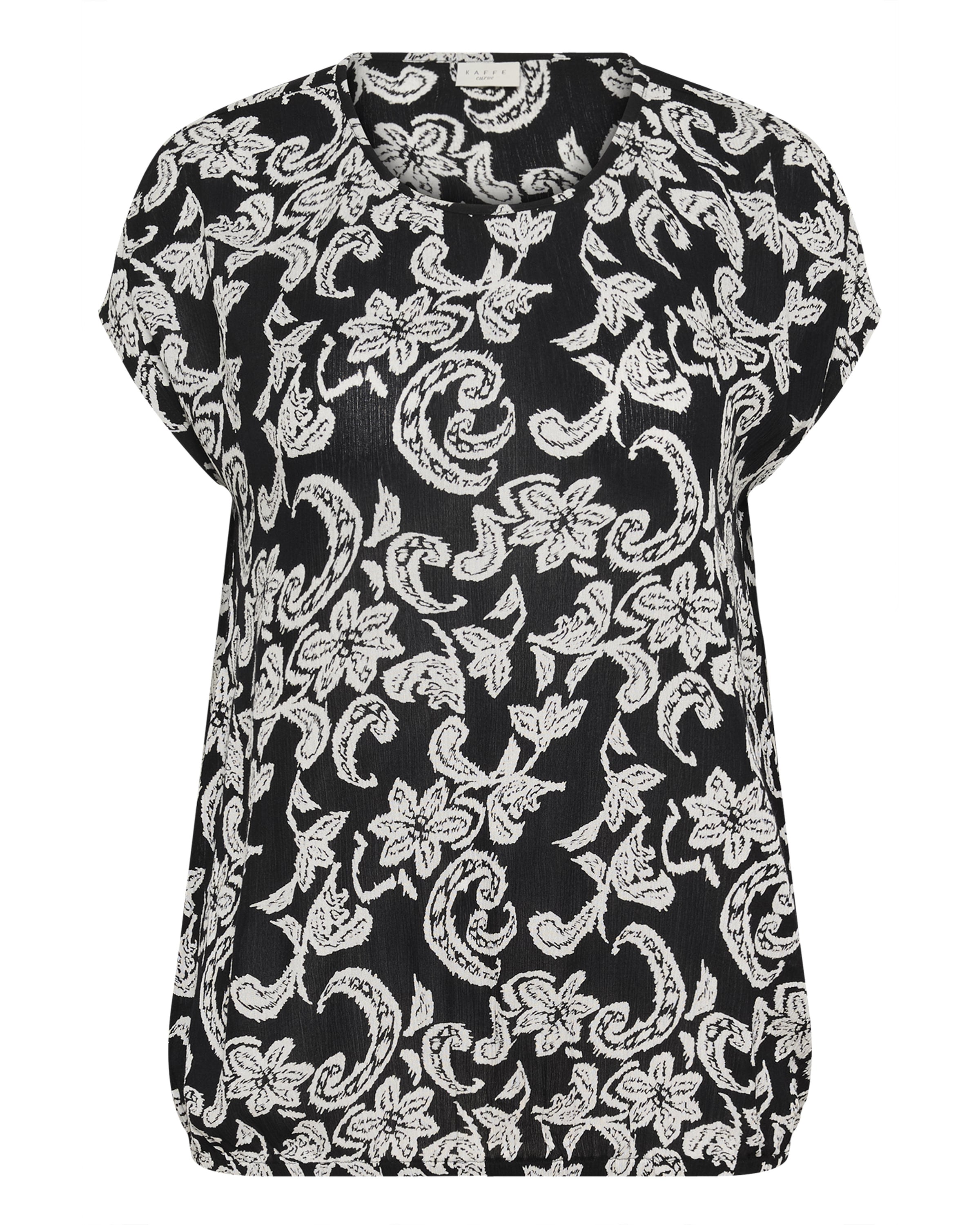 KAFFE CURVE Bluzka 'Cami' w kolorze czarny: przód