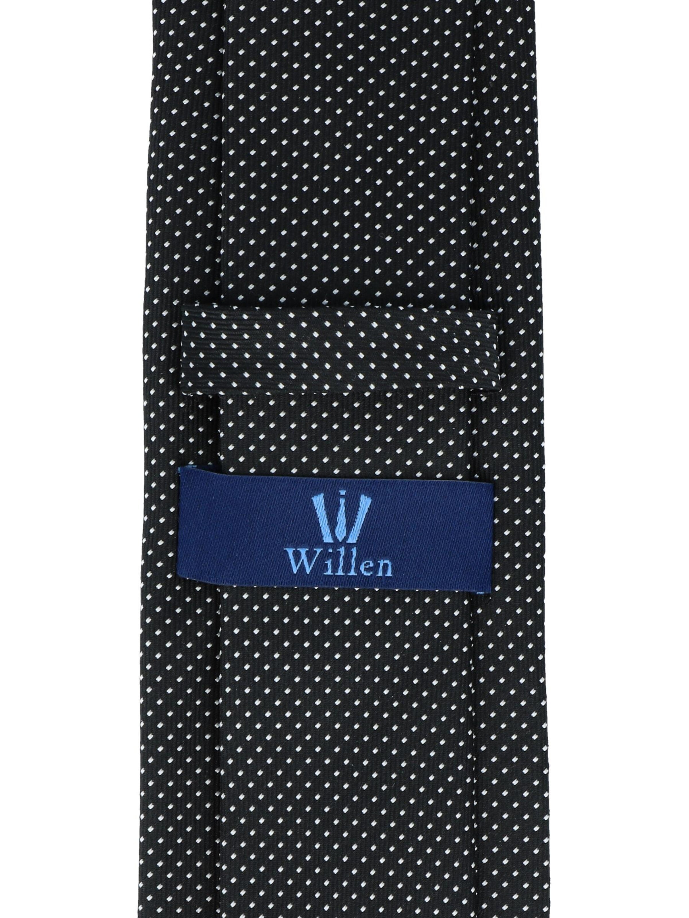 WILLEN Tie 'Tupfen' in Black