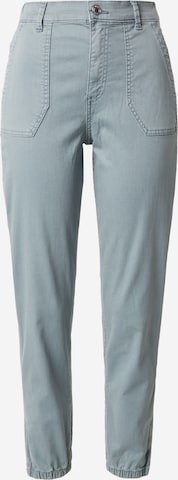 Marks & Spencer Tapered Trousers in Blue: front