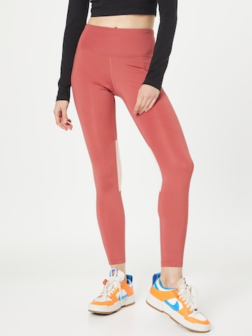 NIKE Skinny Sportbyxa i brun: framsida