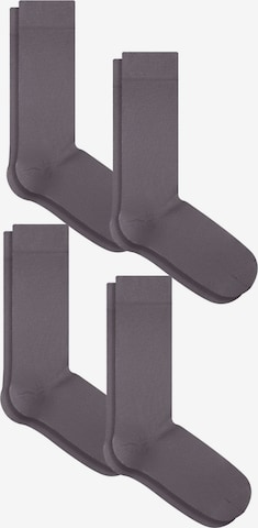 Albero Natur Socks 'Classic' in Grey: front