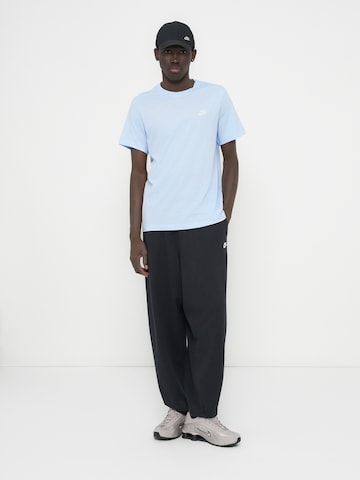 Nike Sportswear Rovný strih Tričko 'CLUB' - Modrá