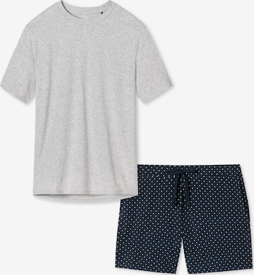 SCHIESSER Pyjama 'Cotton' in Blauw: voorkant