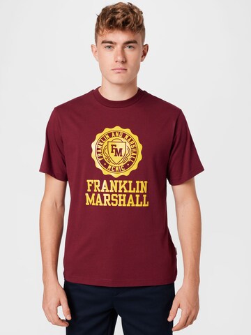 FRANKLIN & MARSHALL Regular Fit T-Shirt in Rot: predná strana