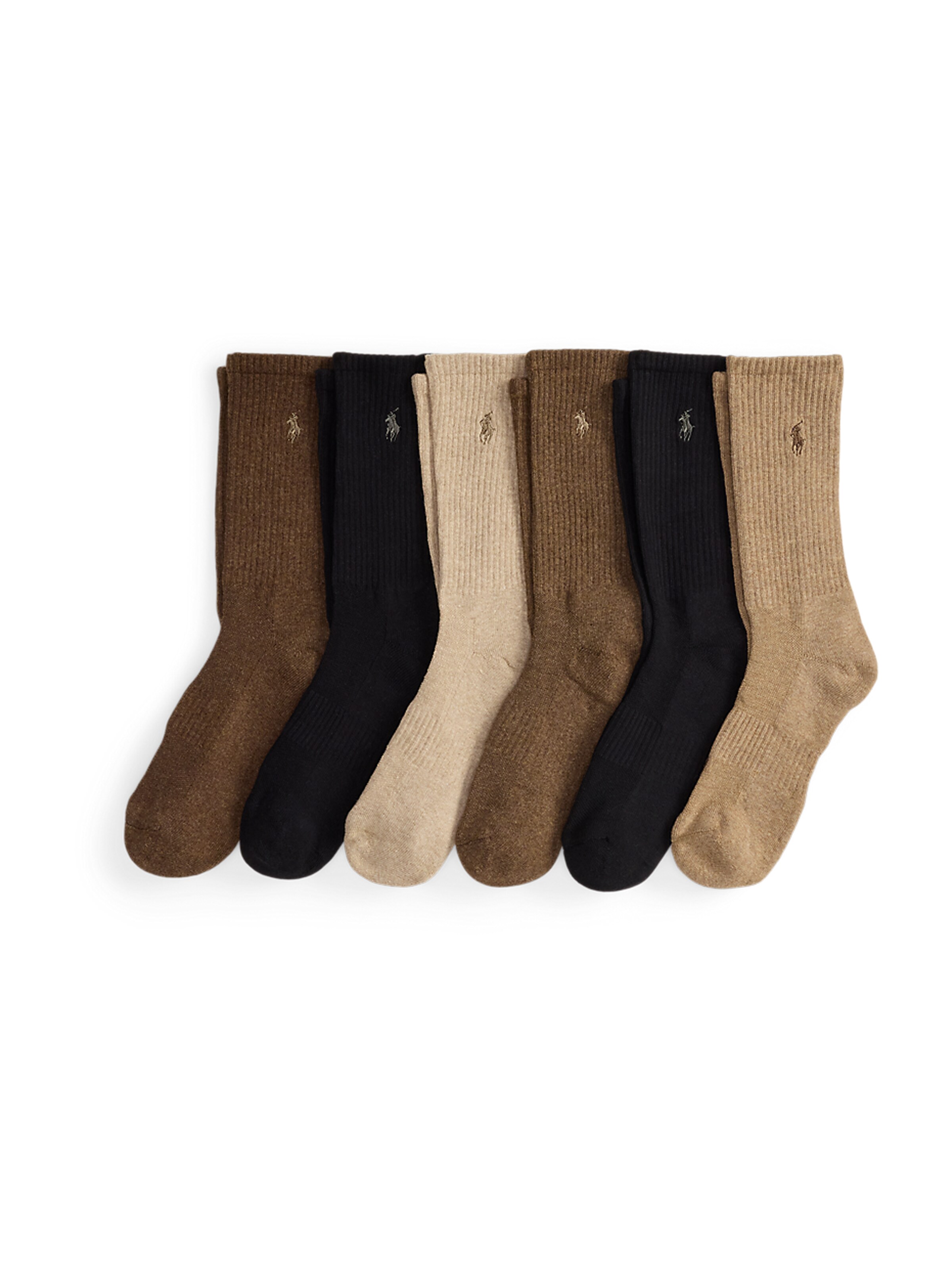 Chaussettes Polo Ralph Lauren en marron : devant