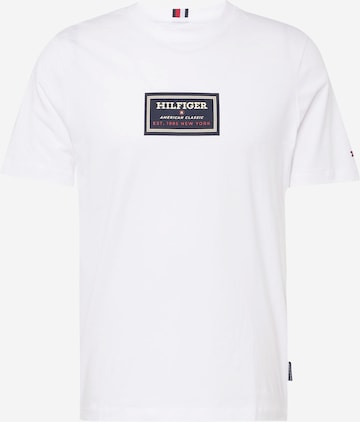 T-Shirt TOMMY HILFIGER en blanc : devant