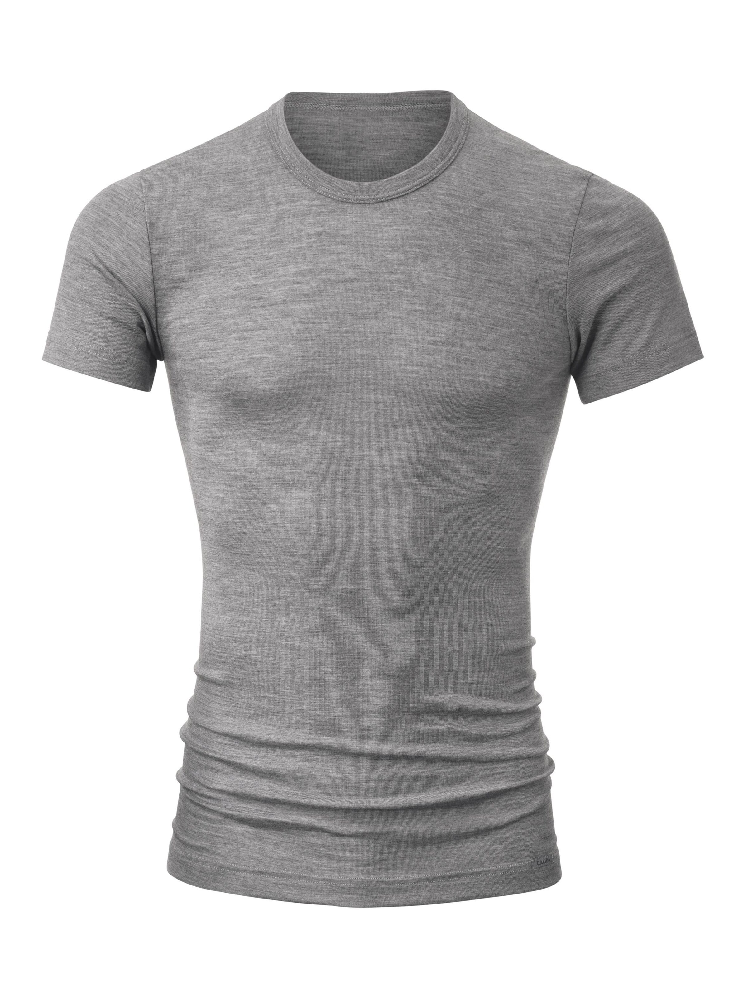 CALIDA Undershirt 'Wool & Silk' in L in Grey denim, Item view