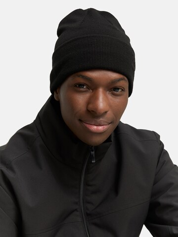 TOM TAILOR DENIM Muts in Zwart: voorkant