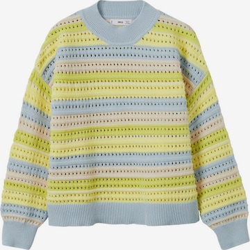 MANGO Trui 'Rumble' in Blauw: voorkant