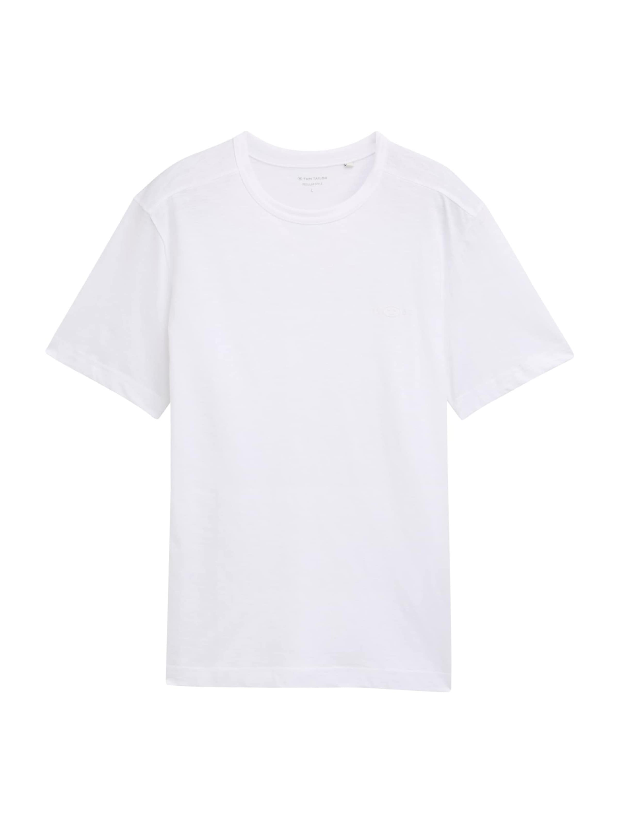 TOM TAILOR Shirt in White: front