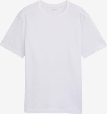 T-Shirt TOM TAILOR en blanc : devant