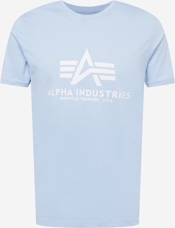 T-Shirt ALPHA INDUSTRIES en bleu : devant