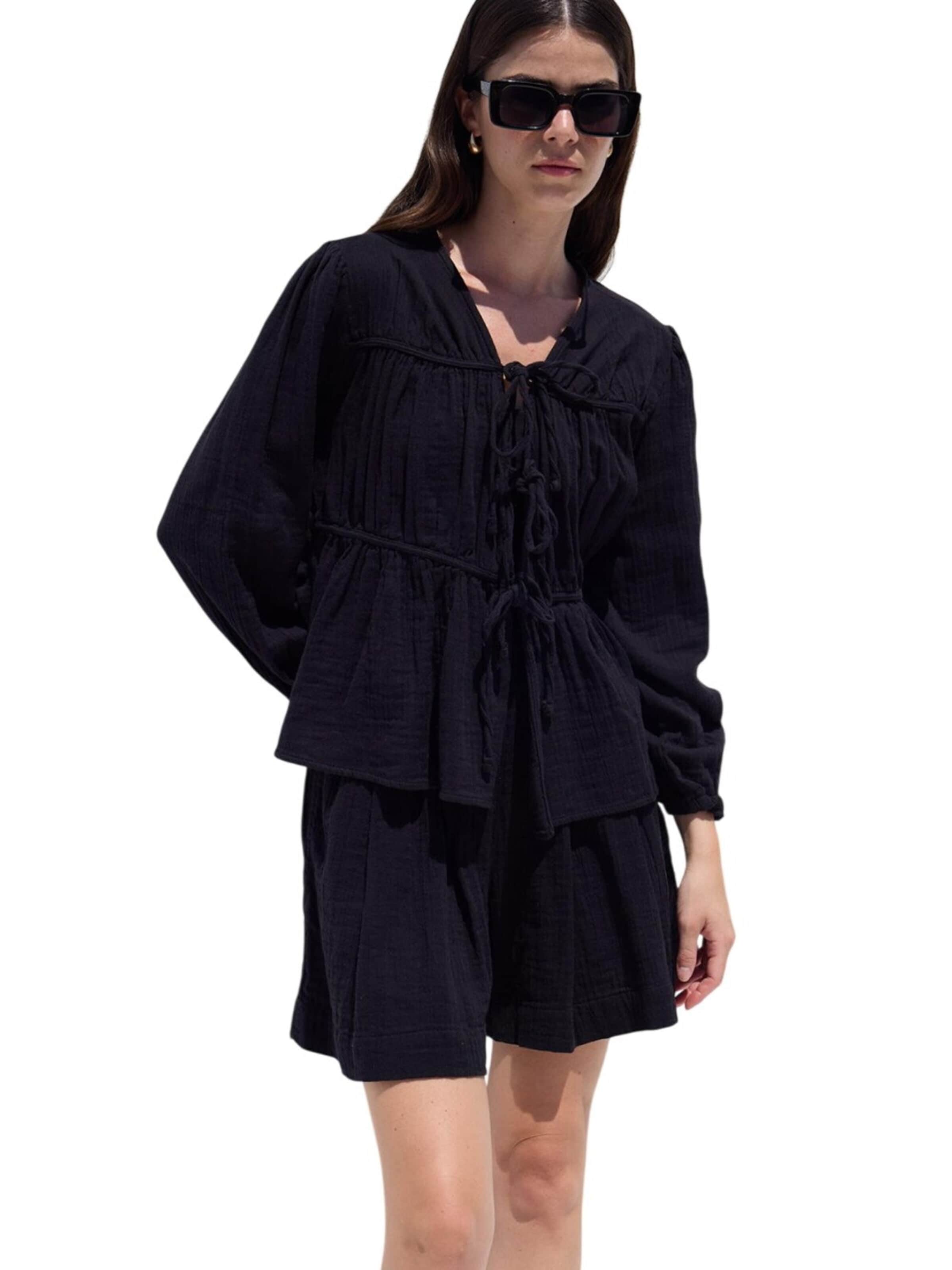 MANUKA Bluse‌‌‌‌‌‌‌ in Schwarz