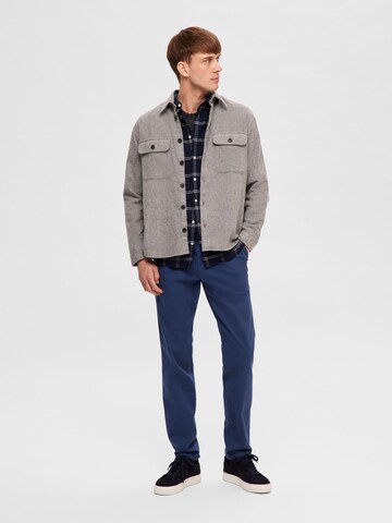 SELECTED HOMME Comfort Fit Hemd 'Mason' in Grau