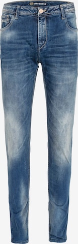 CIPO & BAXX Slimfit Jeans in Blauw: voorkant