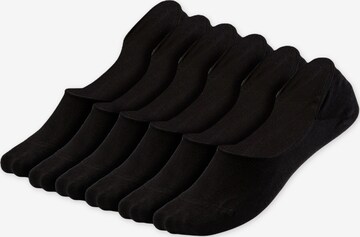 QOLONIA Socks 'Füßlinge' in Black: front