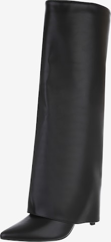 Ital-Design Stiefel in Schwarz: Vorderseite