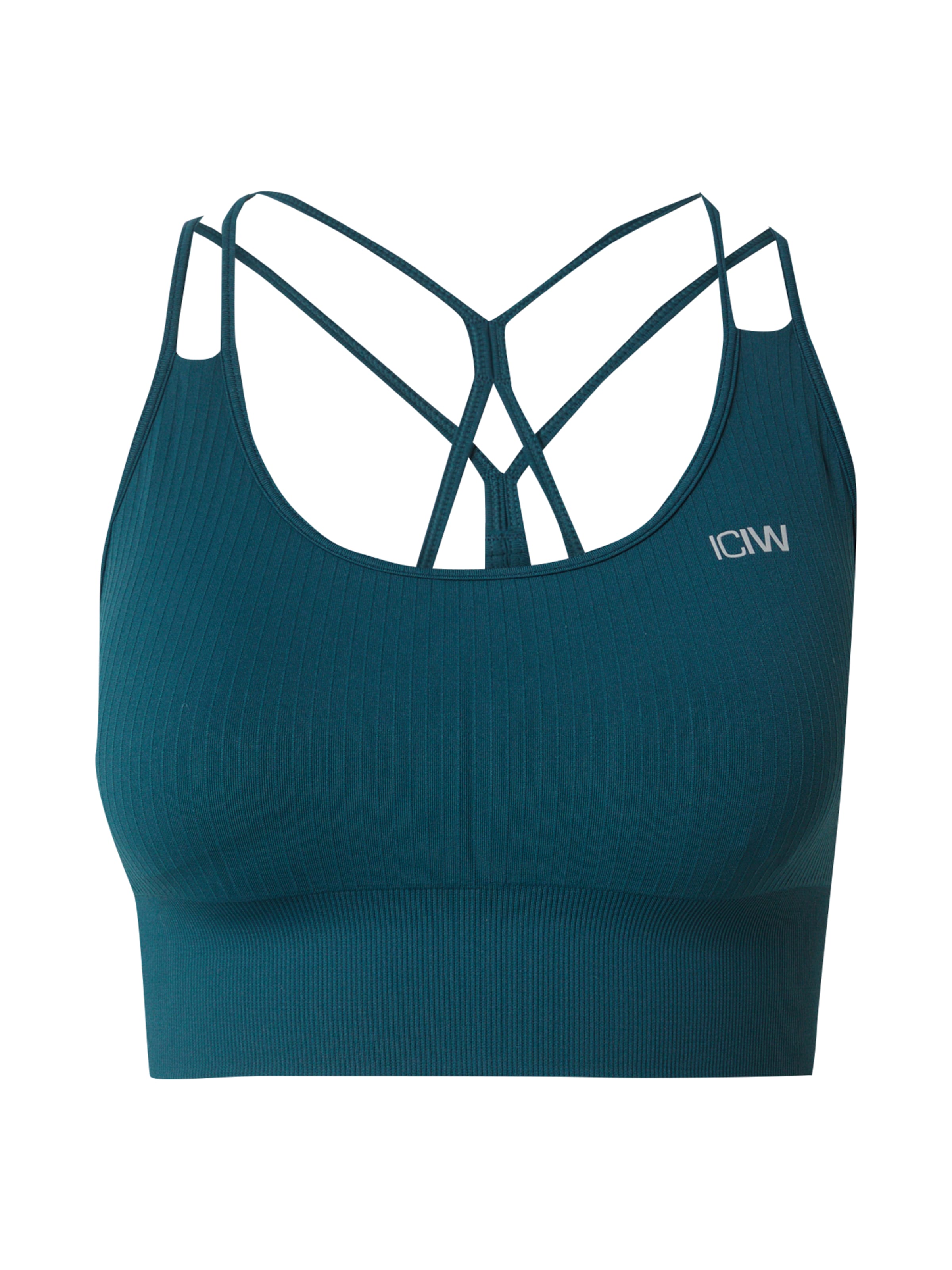 Soutien-gorge de sport ICANIWILL en vert : devant