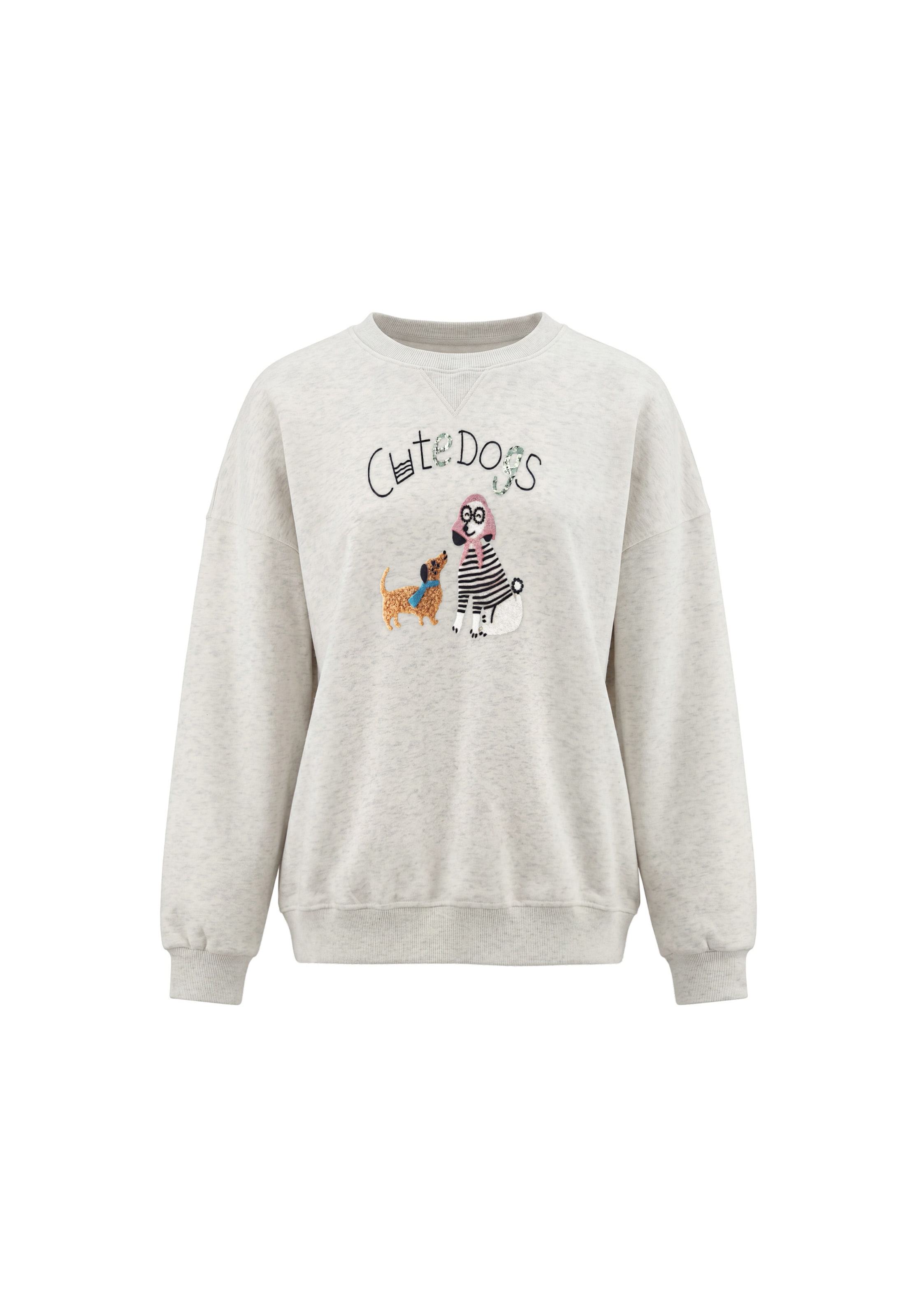 MYMO Sweatshirt in Wit: voorkant