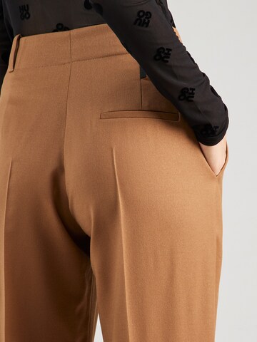 Regular Pantalon à plis 'Hulana' HUGO en marron