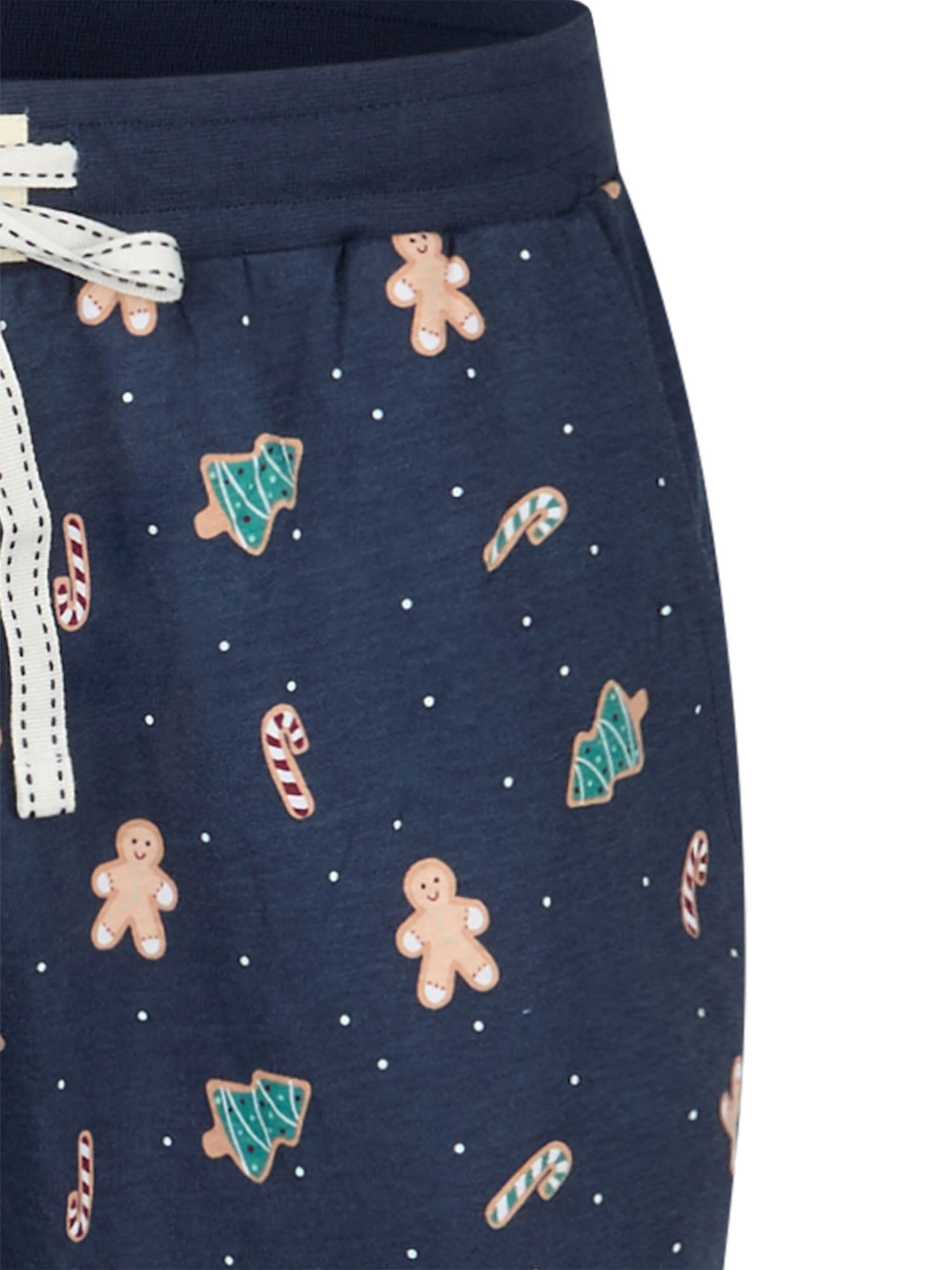 Happy Shorts Pyjamahose 'Christmas' in Blau